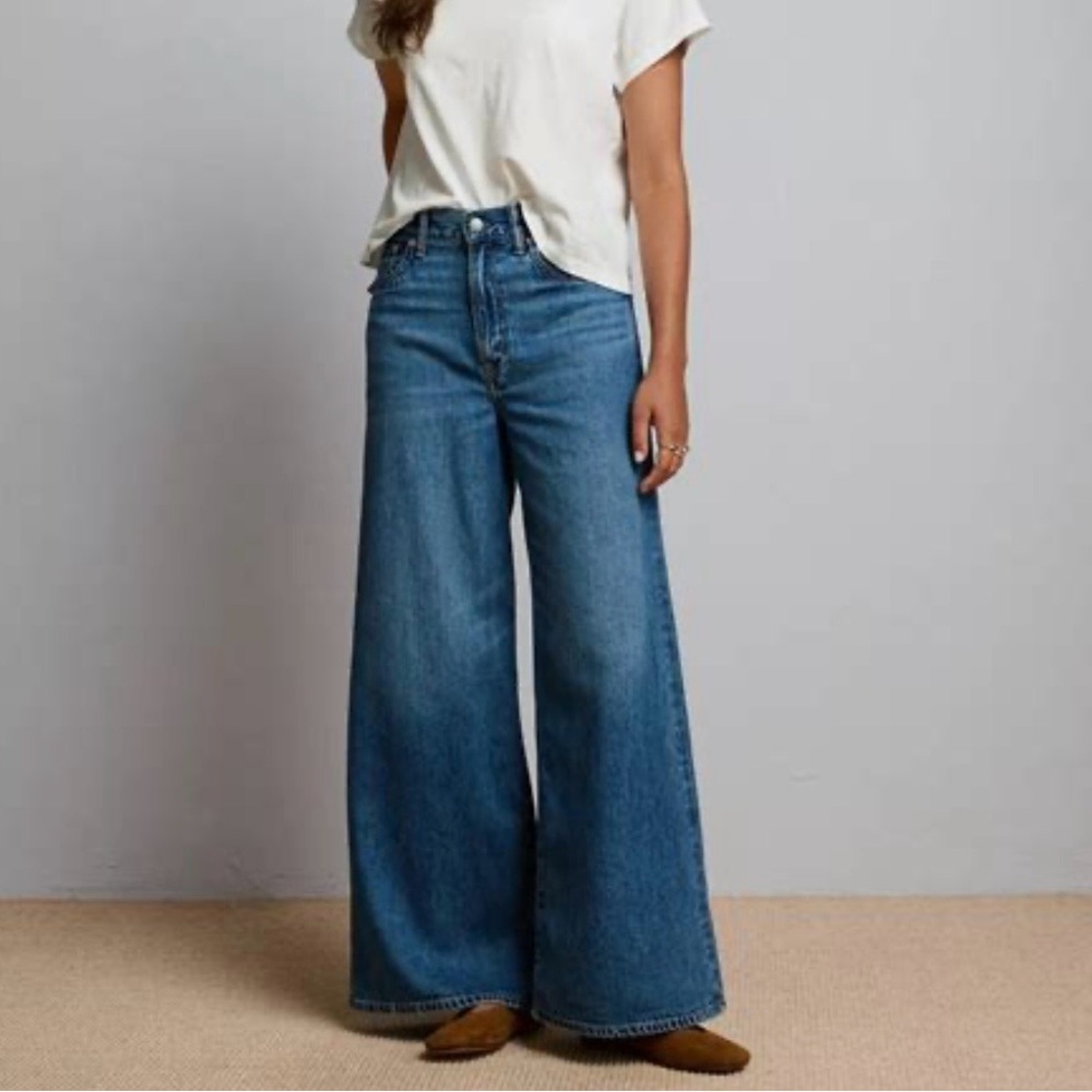 AE77 Premium Wide 5-Pocket Jean, 4 short